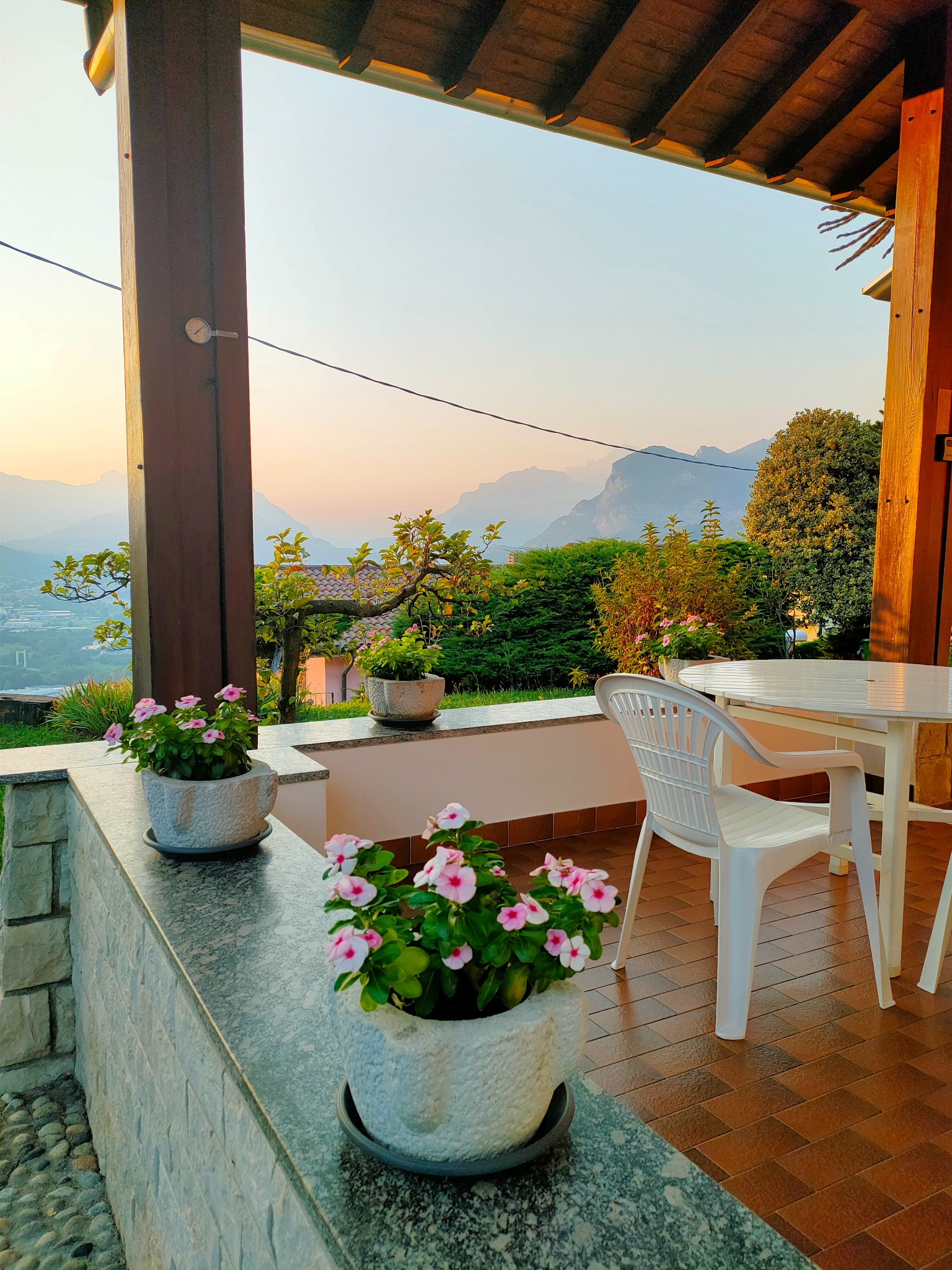 Actual covered terrace at Casa Luigi